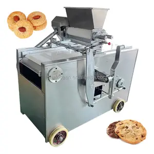 Mini Fully Automatic Max Drop Double Color Stamped Cookie Depositor Machine 7 Holes
