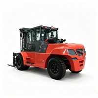 Chariot élévateur diesel lourd CPCD150 de 15 tonnes avec cabine climatisée et déplaceur latéral en option pour l'industrie lourde