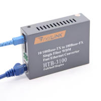 Convertisseur de média fibre optique Netlink HTB-3100 OEM 10/100M BIDI A/B Fibre optique Gigabit Ethernet 10km 20km PoE 4G 3G GSM SDK Réseaux