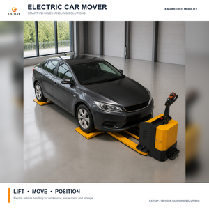 Offre Spéciale : Transpalette Électrique à Batterie CATHAYLIFT pour Voitures, Chariot Hydraulique pour Déplacement de Véhicules avec Certification CE - Product Image 4