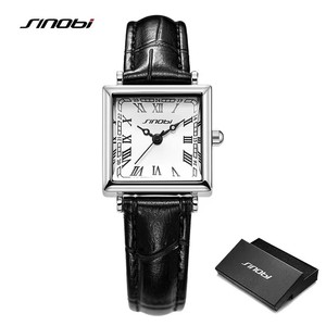 Sinobi Square Elegant Women's Watches Original Fashion Ladies Wristwatches Fashion Style Best Gifts <b>Clock</b> for Zegarek Damski - Product Image 2