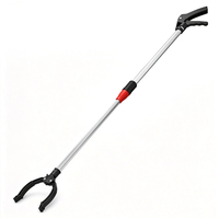 Outil de préhension extra long télescopique pour personnes âgées, avec large ouverture de griffes, outil de préhension robuste