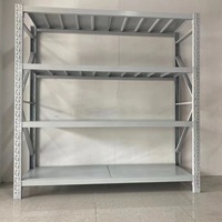 Étagères de garage en acier réglables à 4 niveaux, 2000*600*2000 mm, résistance moyenne, revêtement en poudre, étagères de rangement pour entrepôt, présentoir