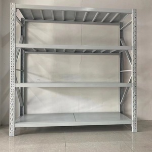 מדפי אחסון מתכת מתכווננים 4 שכבות, 2000*600*2000 מ\\\"מ, ציפוי אבקה, לעומס בינוני, למחסן/מוסך/תצוגה - Product Image 2