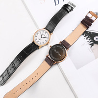 Montre mécanique pour homme avec logo personnalisé HAIOU, boîtier en acier inoxydable automatique, verre saphir, bracelet en cuir, étanche, dernier modèle simple