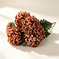 Fleur artificielle chrysanthème, 7 grandes têtes de fleurs, chrysanthème pour mariage, décoration de mariage, accessoires de photographie
