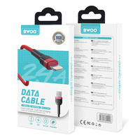 BWOO kabel data pengisi daya cepat, kabel data usb c, kabel pengisian daya cepat, kabel data usb tipe-c, kabel ponsel kepang nilon untuk android, produk baru