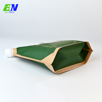 Sac de recharge réutilisable 500ml 1L Savon liquide Buse transparente Stand up Pouch Shower Shampoo Spout Pouch Cosmetic Hand Gel Pouches