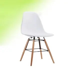 디자인 현대 카페 의자 이벤트 악센트 라운지 나무 플라스틱 의자 Ames 정원 식당 의자