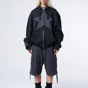Sudadera <span class=keywords><strong>con</strong></span> <span class=keywords><strong>capucha</strong></span> y cremallera Y2k para <span class=keywords><strong>mujer</strong></span> <span class=keywords><strong>con</strong></span> patrón de estrellas manga larga Hip-hop Harajuku camisa deportiva <span class=keywords><strong>con</strong></span> <span class=keywords><strong>capucha</strong></span> - Product Image 4