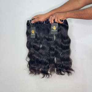 Extensiones de Cabello Humano Natural Temple con Cierre HD, Paquetes de Cabello Ondulado, Paquetes de Cabello Humano Natural Ondulado Temple Indio - Product Image 2