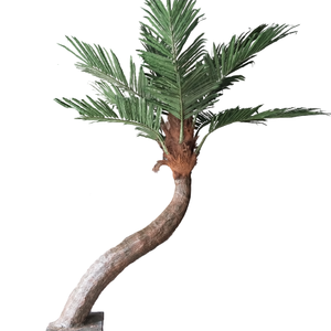 Prix d'usine, grande cocotier artificiel vert, résistant aux UV, éco-responsable, avec structure en <span class=keywords><strong>acier</strong></span> <span class=keywords><strong>galvanisé</strong></span>, ornement <span class=keywords><strong>de</strong></span> <span class=keywords><strong>jardin</strong></span> extérieur - Product Image 1