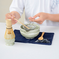 Astief-Ensemble de 4/5/7/8 pièces, fouet à thé vert matcha, cuillère en bambou pour cérémonie, brosse, kit matcha exquis pour service à thé