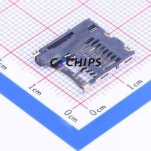 TF-001B SD Card / Memory Card Connector SMD Connector Self-Return Type MicroSD Card (TF Card) Card Holder With - Product Image 2