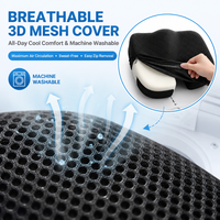 Coussin de siège ergonomique en mousse à mémoire de forme FENGYU pour soulager les douleurs au coccyx, la sciatique et les douleurs lombaires, pour chaise de bureau et utilisation en voiture