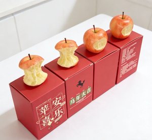Kırmızı Elma Sentetik Aromaterapi El Yapımı Doğal Kokulu Doğal Yağlı Toksik Olmayan ve Yavaş Yanan El Yapımı Balmumu Doğum Günü Mumu Hediyesi - Product Image 3
