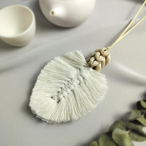 Süet uzun püskül kabuk el yapımı makrome takı bayanlar kız özel yapraklar yaprak kolye kolye parti takı bayan hediyeler için - Product Image 4