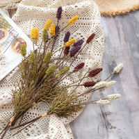 Tiges de millet artificielles pour arrangements floraux d'automne, sprays floraux en forme de grains en gros pour centres de table de mariage rustiques
