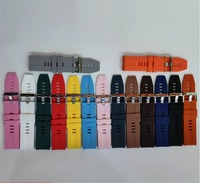 Bracelets de montre en silicone respirants à dégagement rapide 20 22 mm multicolores camouflage avec boucle ardillon tendance