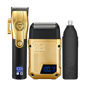 Tondeuse à mouvement alternatif pour le nez, <span class=keywords><strong>la</strong></span> nuque et <span class=keywords><strong>la</strong></span> <span class=keywords><strong>barbe</strong></span> - Rasoir électrique à grille avec chargement USB pour usage domestique et en camping-car - Product Image 1