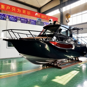 Barco de Pesca de Aluminio de Alta Resistencia de 9m, Totalmente Soldado, Modelo Allsea Lion, con Diseño Espacioso, para Entretenimiento Costero - Product Image 1