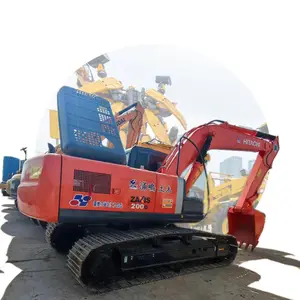 Hitachi crawler excavator ZX200 99% new for sale, used Japan made Hitachi 20ton tracked escavador zaxis 200 320D PC200 on stock