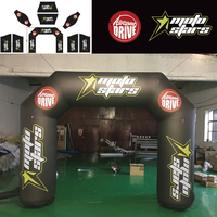 Arche gonflable personnalisée pour compétitions sportives, événements publicitaires et promotion de camping avec affichage du logo