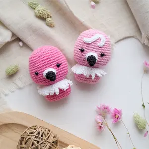Flamant rose amigurumi peluche jouets en peluche bébé jouets crochet petit flamant rose