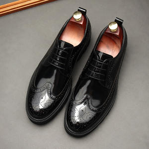 Zapatos Derby Formales de Negocios para Hombre, Marca Zeyi, Cuadrados/Puntiagudos, de Cuero y Gamuza, con Cordones, Transpirables, Ligeros y Antideslizantes - Product Image 1