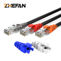 Protège-câbles RJ45 Cat5e Cat6 Ethernet colorés avec décompression de tension pour connecteurs de câbles réseau
