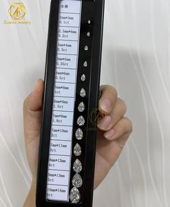 Bague en diamant de laboratoire de forme poire certifiée IGI de 1 à 5 carats, CVD HPHT, pour homme et femme, fiançailles, mariage, personnalisable, or massif 14k 18k - Product Image 2