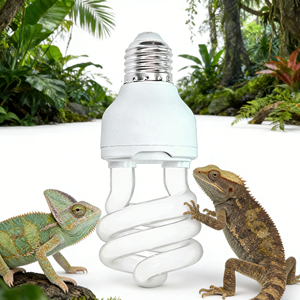 Lampada UV Compatta Fluorescente 13W 26W E26 E27 per Rettili, UVA+UVB, Integratore di Calcio, Vitamina D3, Lampada UV per Tartarughe e Draghi - Product Image 1