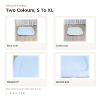 Tapis rafraîchissant rectangulaire bleu et vert pour chien, idéal pour l'été, pour caisses, canapés, sièges de voiture et zones intérieures pour animaux de compagnie