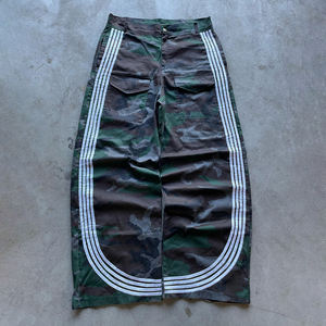 กางเกงวอร์มผ้าไนลอนแนวสตรีทสำหรับผู้ชายกางเกงวอร์มลำลองแนวสตรีทแบบเปิด<span class=keywords><strong>ขา</strong></span>กว้างระบายอากาศได้ลายพรางต้นไม้ออกแบบได้ตามต้องการ - Product Image 3