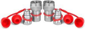 Vente directe d'usine Blince 1/2 pouces NPT filetage 1/2 pouces Ag hydraulique connexion rapide coupleur femelle robinet à tournant sphérique - Product Image 5