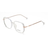 Nuevas Gafas TR90 Cuadradas de Montura Completa con Protección Contra Luz Azul, Gafas Protectoras para Computadora de Montura Grande y Modernas, Aptas para Lentes Transparentes