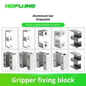 Bloque de Conexión de Cuatro Orificios de Ranura Única, Tira de Aluminio en Forma de I, Herraje para Actuador, Piezas Neumáticas de Doble Ranura con Orificio Pasante - Product Image 3