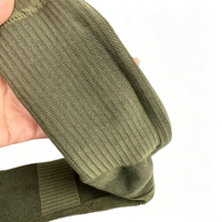 Chaussettes hautes vert olive épaisses, semelle en tissu éponge, respirantes et côtelées, pour bottes de randonnée et trekking