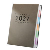 Agenda 2027 con Diseño de Oveja, Tapa de Piel de Oveja A5, Multifuncional, Gruesa, Planificador de Negocios, Diario de Productividad, Regalo