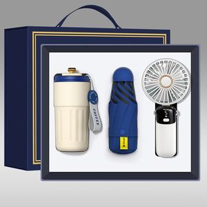 Promotional Graduation Christmas Wedding Souvenirs Gift Set with Silk Screen Printed Mug <b>Umbrella</b> <b>Foldable</b> Fan Event Souvenirs - Product Image 4