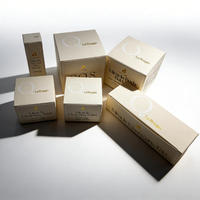 Boîte d'emballage de produits de soin de la peau de luxe avec logo personnalisé, nouveau design, boîte d'emballage cosmétique avec estampage