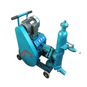 bibo Tunnel Prestressing Concrete Single Cylinder Grouting <b>Pumps</b> Plunger Grout Injection Machine Trailer <b>Pump</b> for Sale - Product Image 3