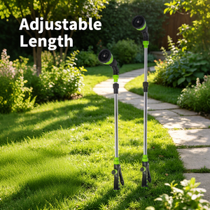 Varilla de Riego Ajustable con 9 Patrones de Rociado, Control de Flujo con el Pulgar, Varilla Telescópica para Jardín, Boquilla de Largo Alcance para Regar Plantas - Product Image 6