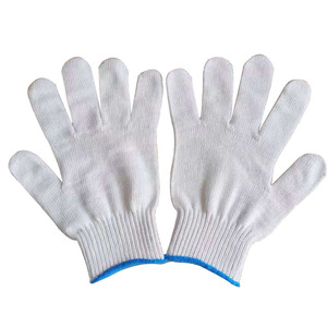 Personalizado Blanco 30 <span class=keywords><strong>35</strong></span> Gramos Fino 10 Calibre Tc Heavy Duty Knit Muñeca Hombres Trabajo Jardín Construcción Antideslizante Guantes de algodón 12 pares - Product Image 2