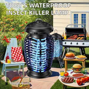 Chất lượng ABS không thấm nước Fly Catcher đèn điện sốc muỗi Killer mạnh mẽ kiểm soát côn trùng <span class=keywords><strong>Bug</strong></span> <span class=keywords><strong>Zapper</strong></span> - Product Image 2