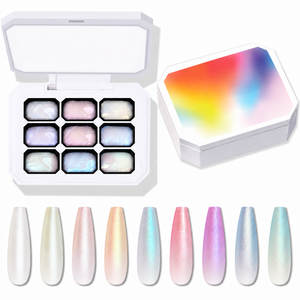 Fournisseur de gel pour ongles, nouveau produit, ventes chaudes, gel texturé pour modeler les ongles, design artistique, gel texturé 3D iridescent <span class=keywords><strong>Aurora</strong></span> pour ongles - Product Image 1