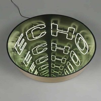 Miroir magique abyssal à LED 3D personnalisé avec logo, tunnel infini, néon, pour la décoration de bars et de clubs, vente en gros