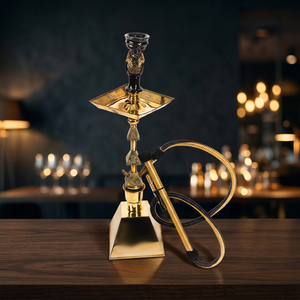 Hot Sale High Quality Egyptian Style Solid Brass Farida Hookah with Accessories for <b>Camping</b> & Party Use - Product Image 3