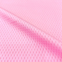 Tissu maille respirant 100 % polyester tricoté extensible pour sublimation par presse à chaud, maille sport à œillets, pour vêtements de sport pour filles
