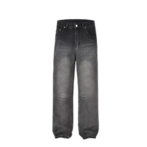 High Quality Tailor-Made Blue Denim Bell Bottom <strong>Trousers</strong> for <strong>Men</strong> Vintage Style with Unique Logo Solid <strong>Pattern</strong> for Winter - Product Image 1